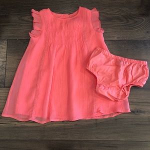 Adorable Baby GAP dress & diaper cover, LIKE NEW